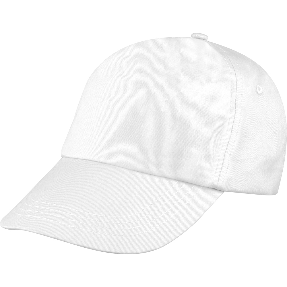 5 Panel Baumwoll-Baseball-Cap MEGAN - Weiß