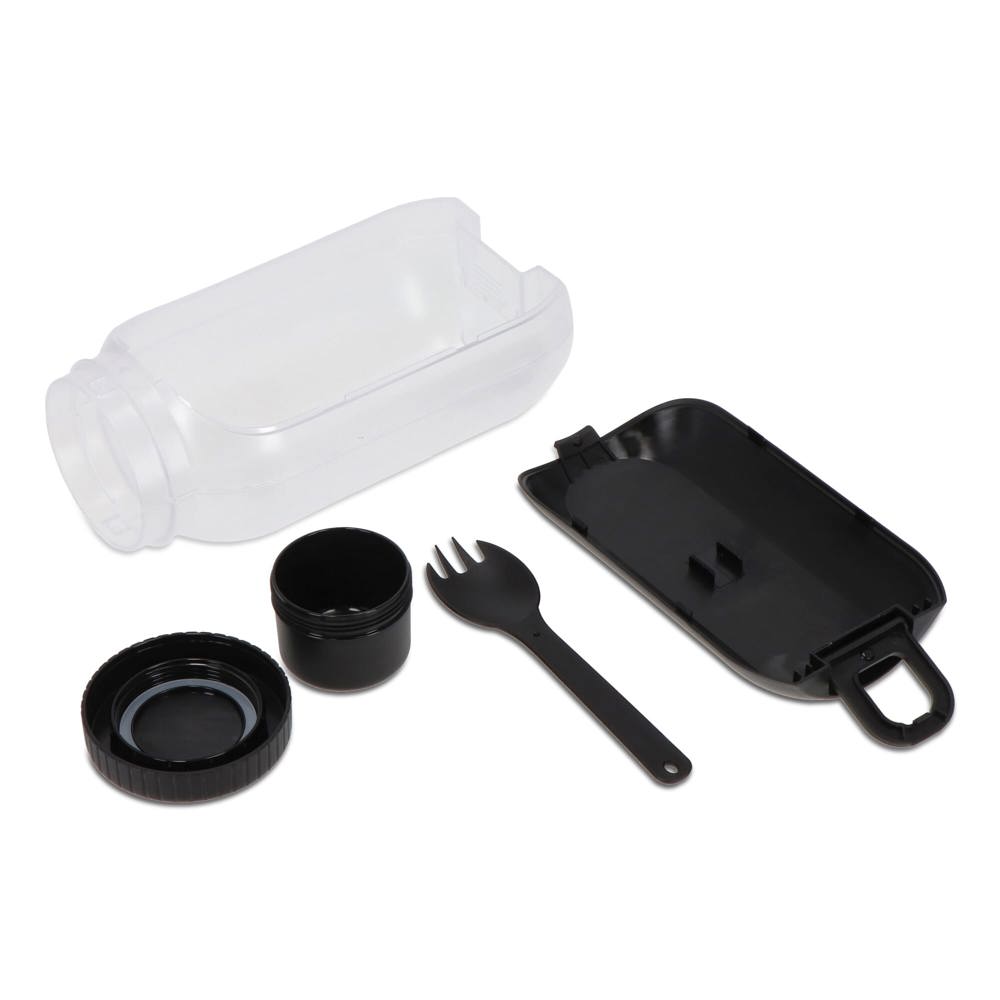 All-in-One-Lunchbox mit Soßenfach und Löffel-Gabel