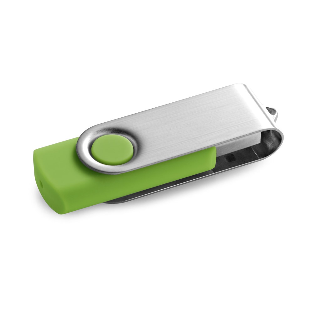 CLAUDIUS 16GB. USB-Stick mit Metallclip 16 GB - hellgrün