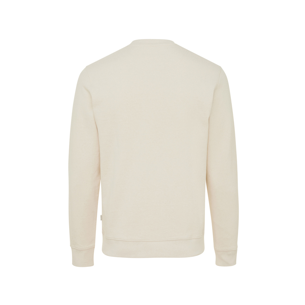 IQONIQ Denali ungefärbt. Rundhals-Sweater aus recycelter BW