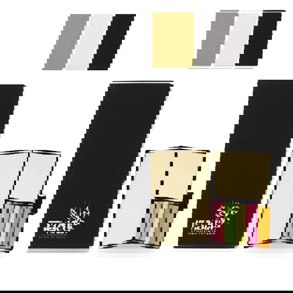 Notizbuch mit Haftnotizen