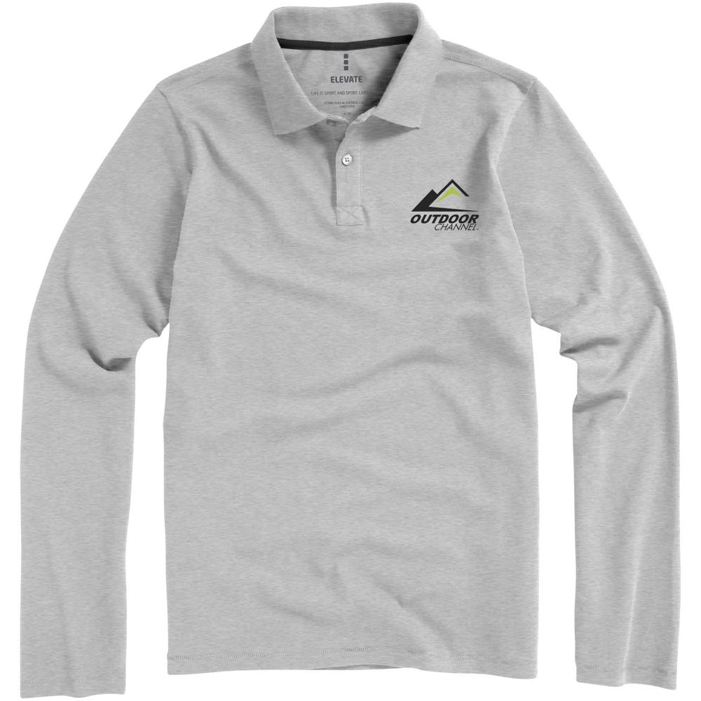 Calgary 180 g/m² Langarm Poloshirt für Herren