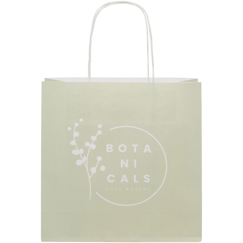 Kraftpapiertasche 120 /m² mit gedrehten Griffen – 24 × 9 × 24 cm