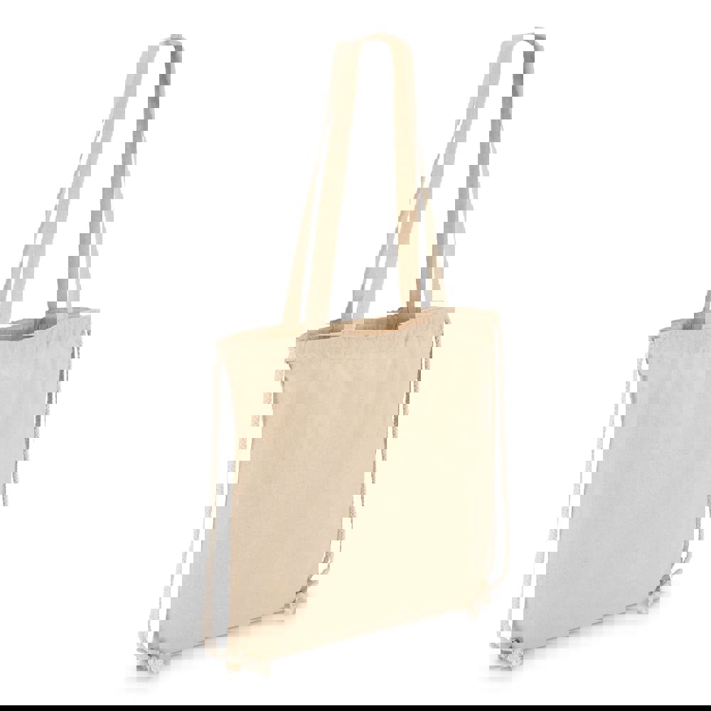 Baumwoll-Tragetasche mit Kordelzug OEKO-TEX® 38 x 42cm 140g/m²