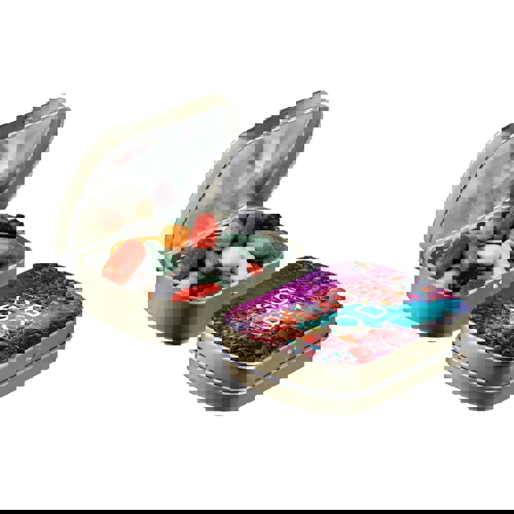 Mini Klappdeckeldose mit Süßigkeiten