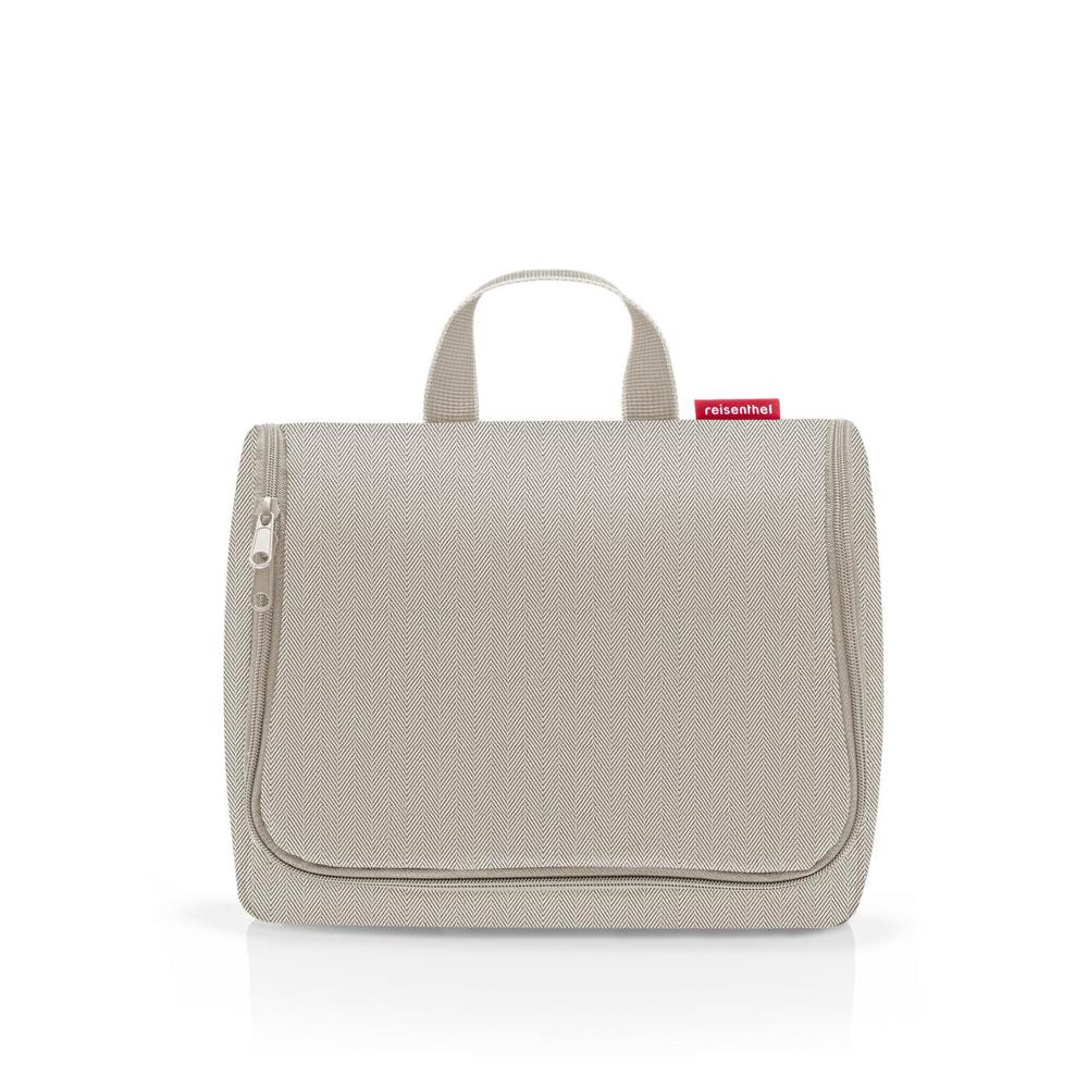 toiletbag XL - herringbone sand