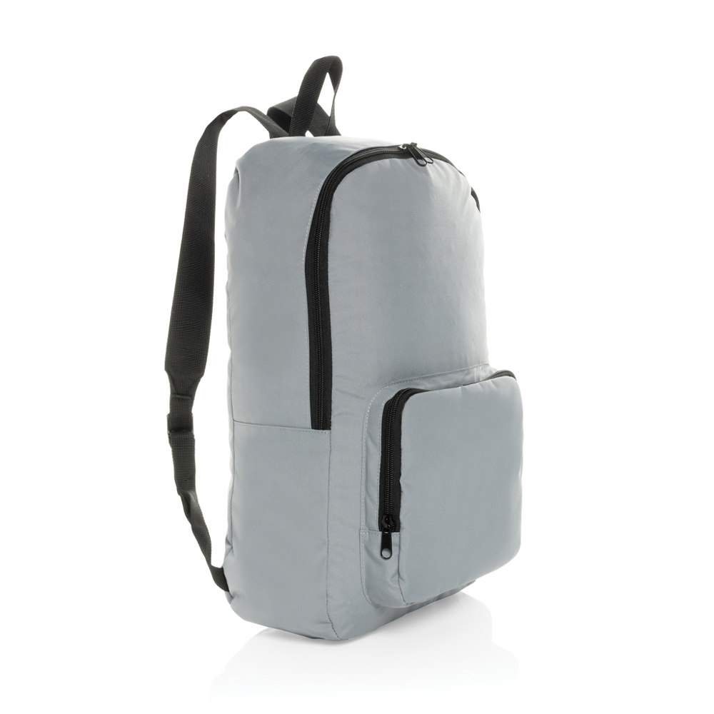 Dillon AWARE™ RPET faltbarer klassischer Rucksack - grau (± PMS 17-5104 TCX)