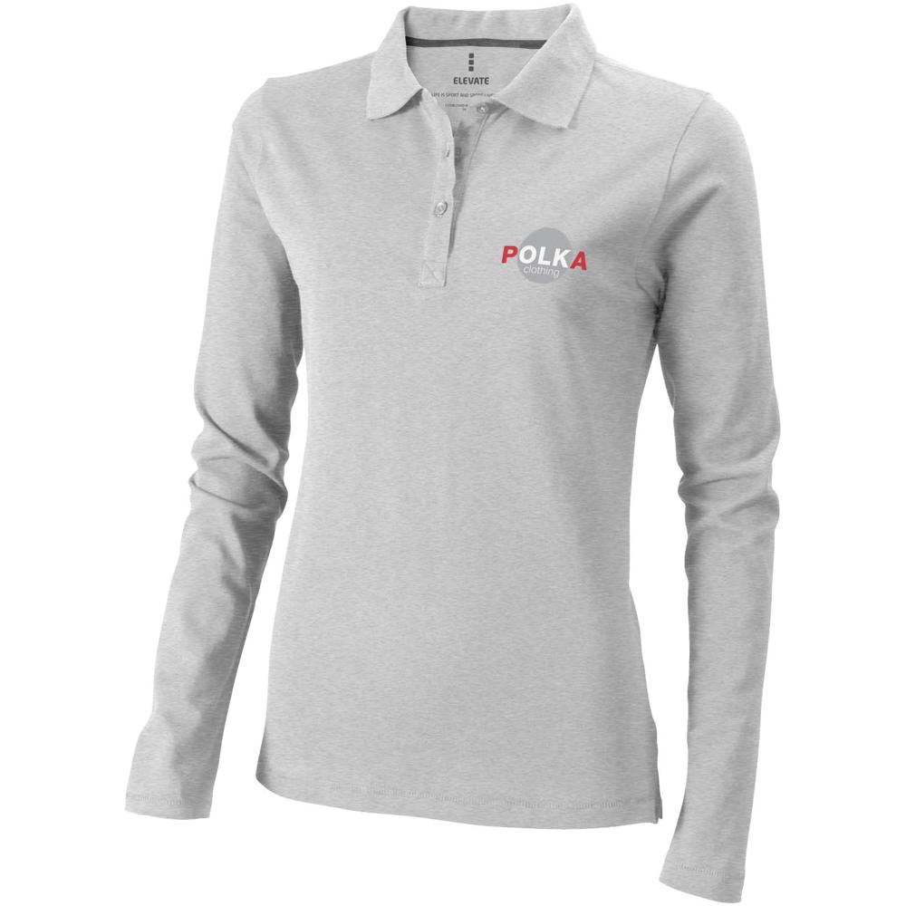 Calgary 180 g/m² Langarm Poloshirt für Damen