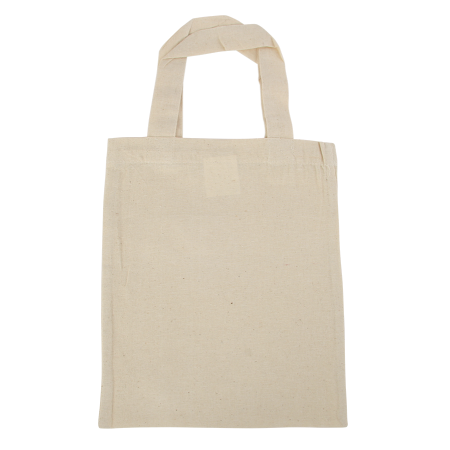 Baumwoll Tragetasche klein farbig, 135 gr/m2 - ecru