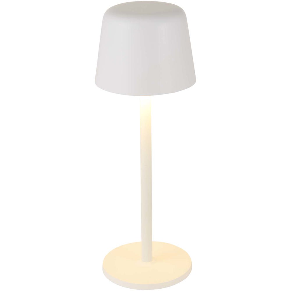Alya Wiederaufladbare dimmbare Tischlampe mit 3 Lichtmodi - weiss
