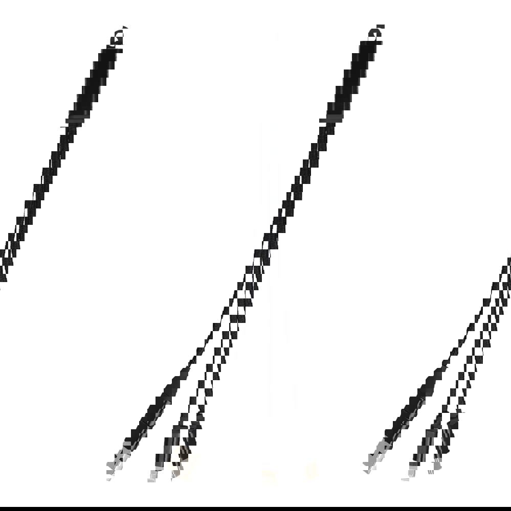 2-in-1-Ladekabel USB-A/C zu USB-C &amp; Lightning Aluminium