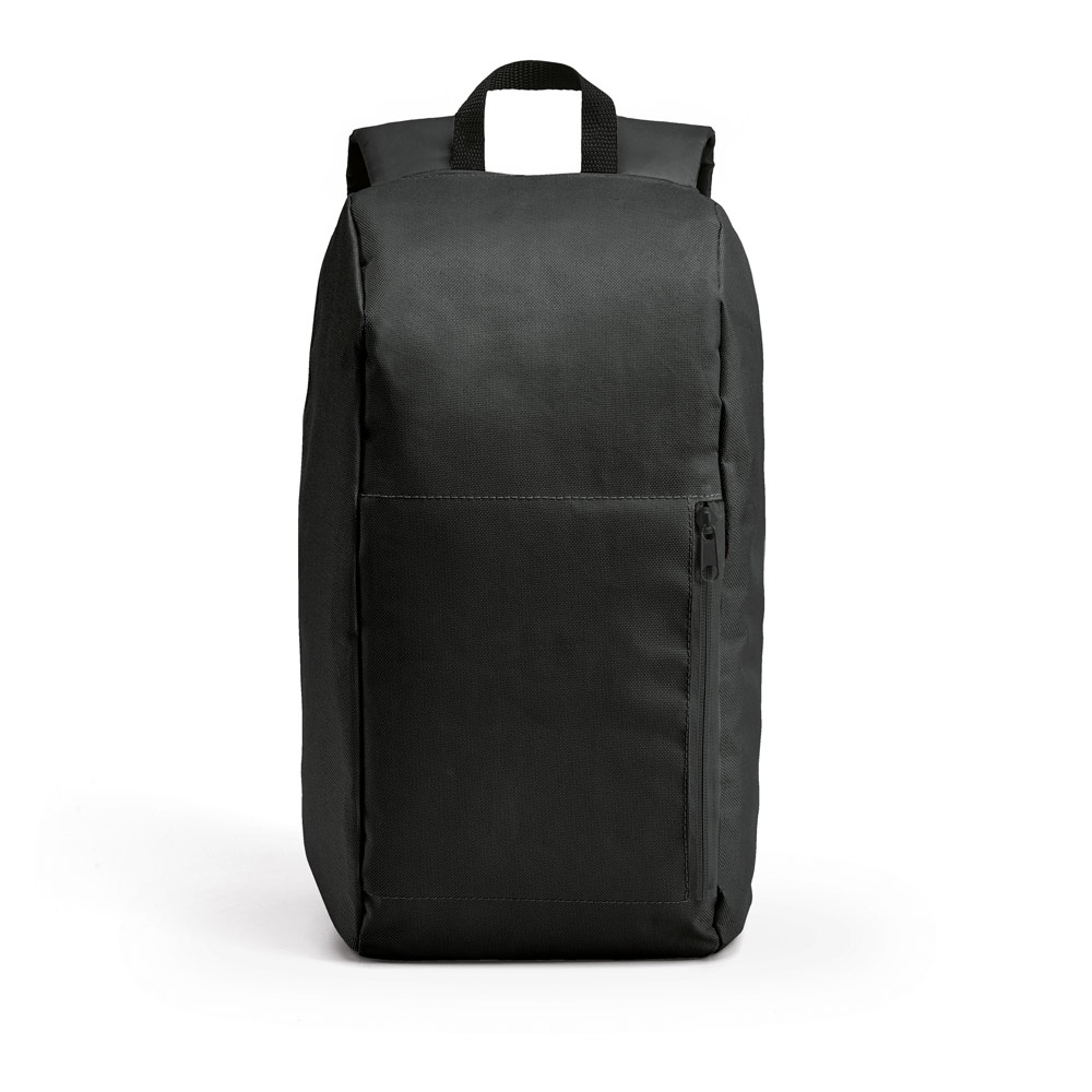 LUGANE. 600D Polyester-Rucksack - Schwarz