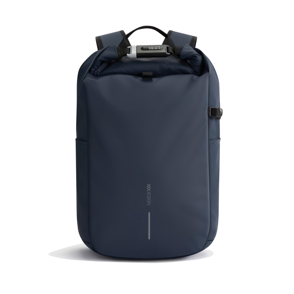Urban wasserabweisender Anti-Diebstahl Rucksack - navy blau, schwarz (± PMS 296 C/ ± PMS Black)