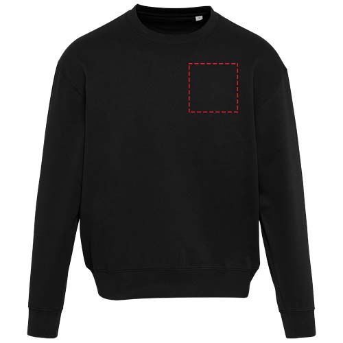 Boris Oversize Sweatshirt mit Rundhalsausschnitt aus recycelter 280 g/m2 Bio Baumwolle (OCS), unisex