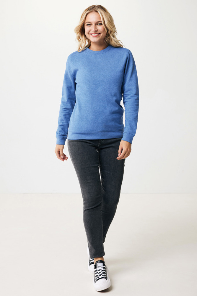IQONIQ Denali ungefärbt. Rundhals-Sweater aus recycelter BW