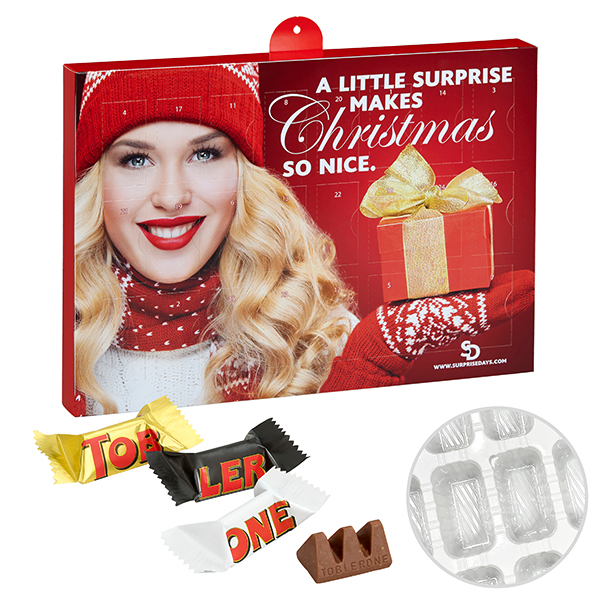 Premium Marken-Adventskalender mit Toblerone-Mix