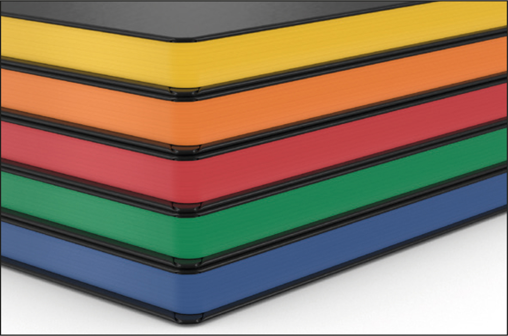 Notizbuch Color-Book, A5, Winkelkaro, gelb, Prägung