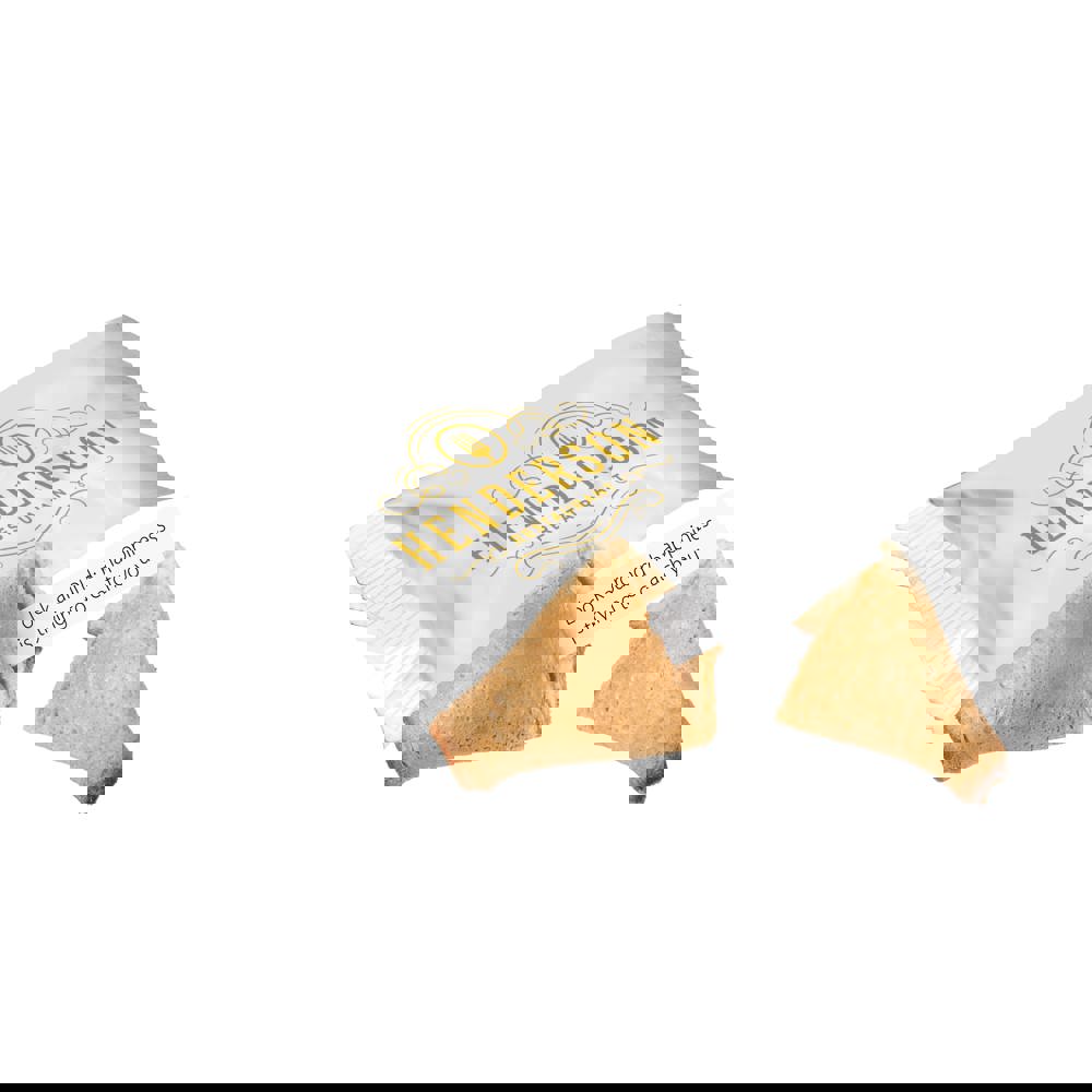 Glückskeks in bedruckter Folie