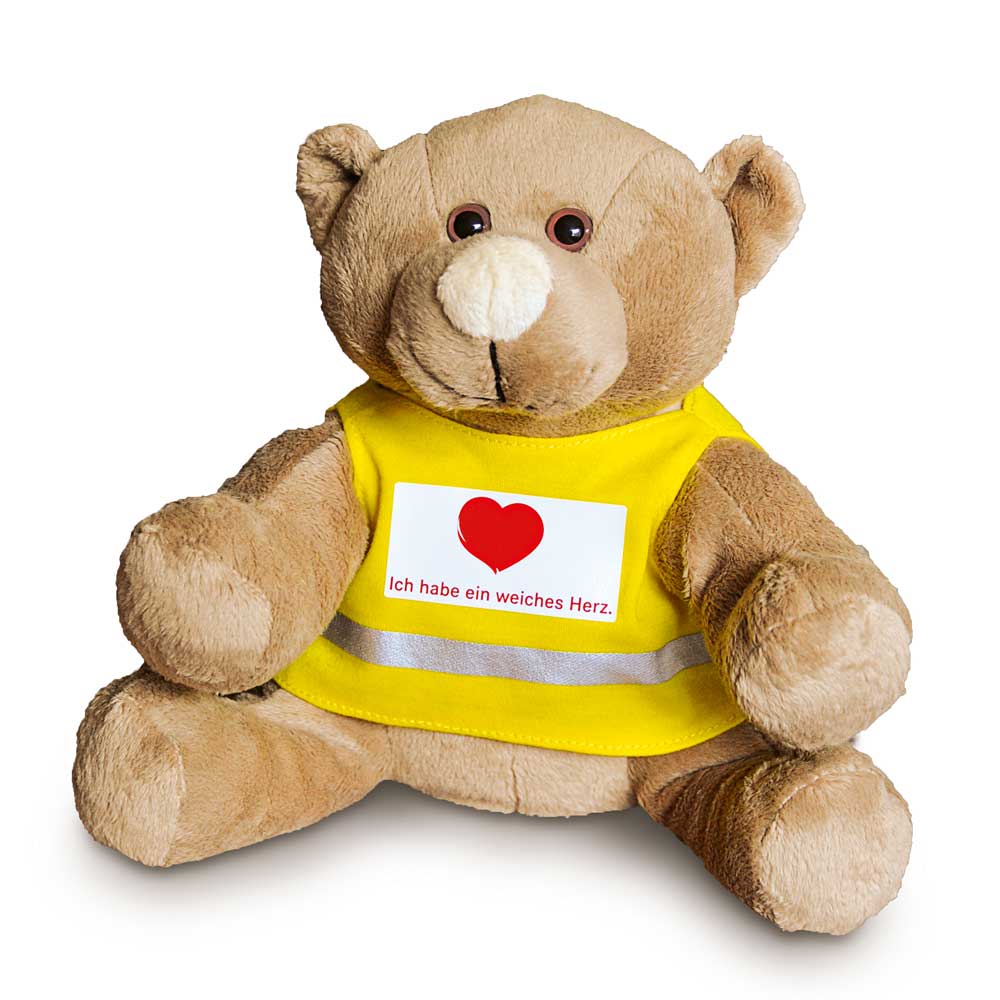 Plüschbär PAUL mit Warnweste