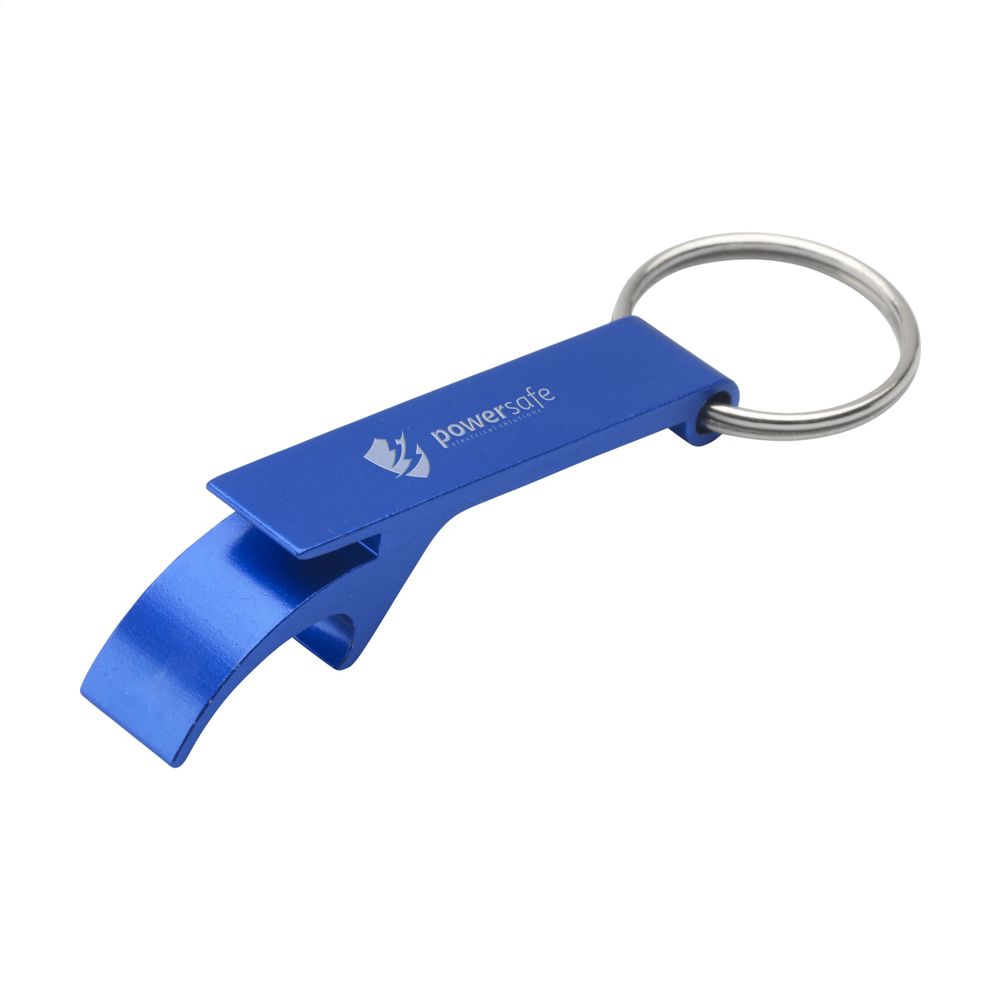 Opener GRS Recycled Aluminium Schlüsselanhänger - Blau