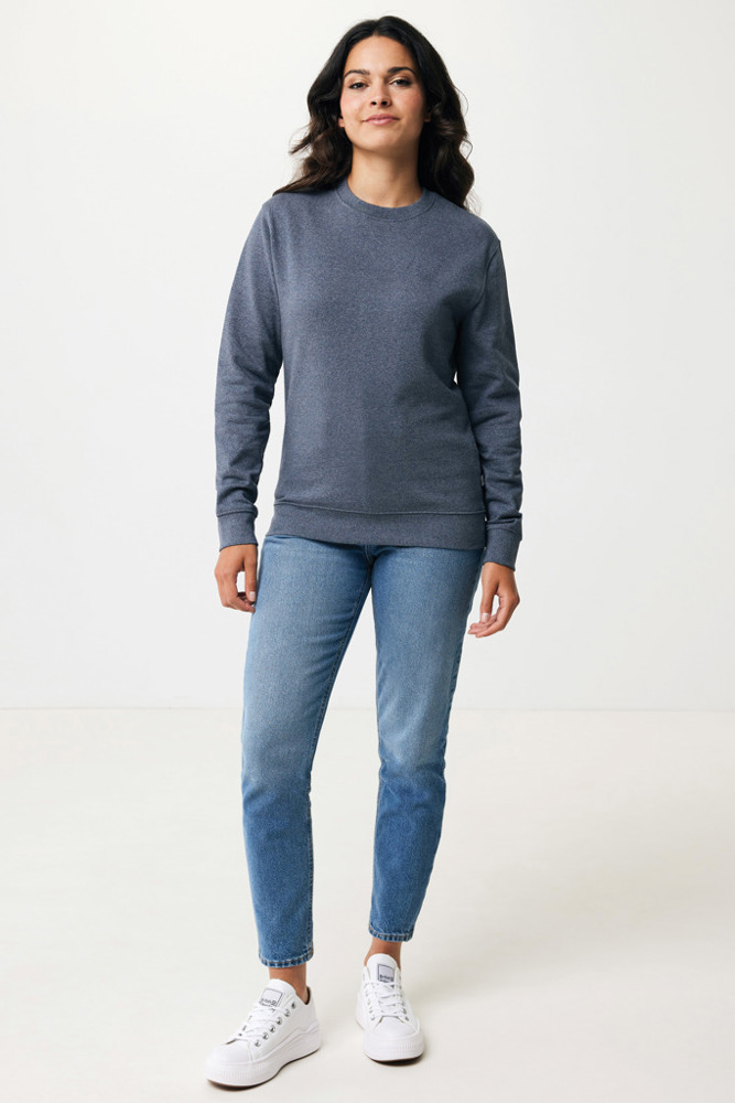 IQONIQ Denali ungefärbt. Rundhals-Sweater aus recycelter BW