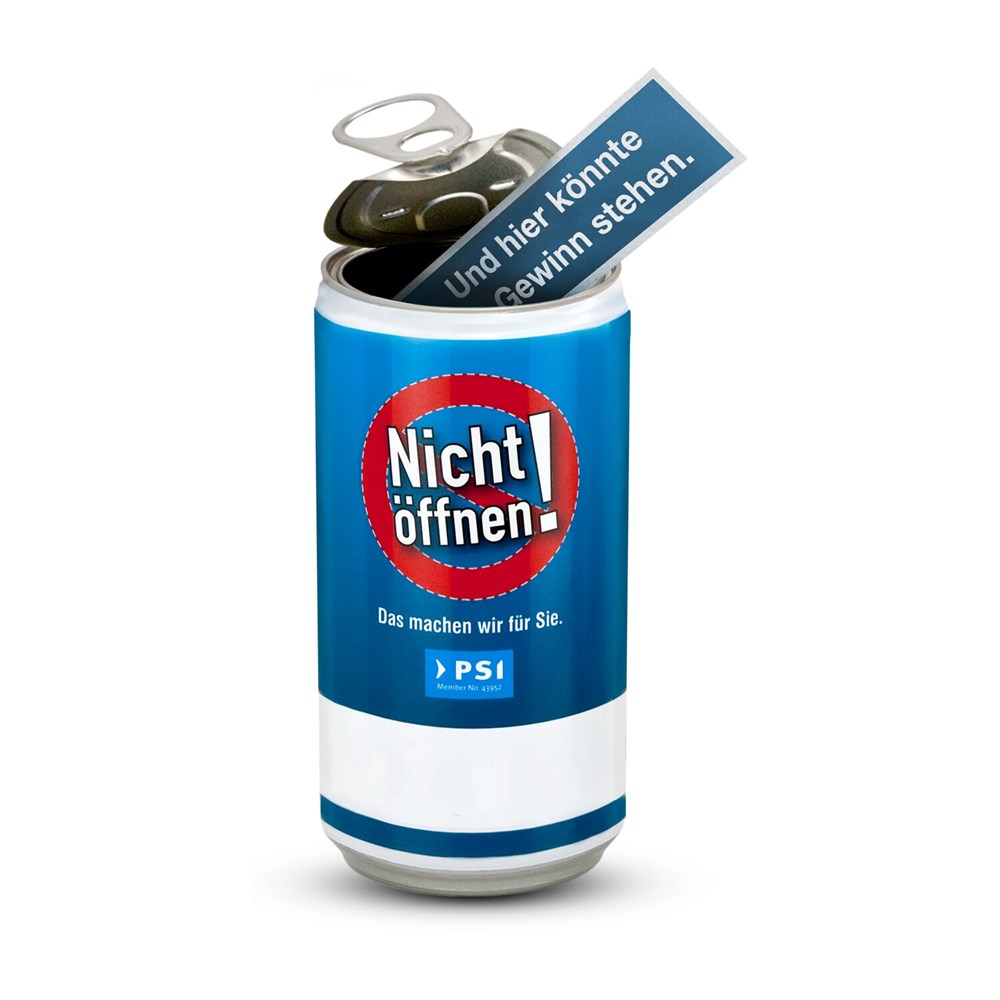 SPA Dose, Wellness-Geschenk in der Dose - Etikett Danke