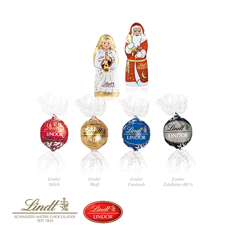 Adventskalender Lindt Lindor mit Santa & Engel
