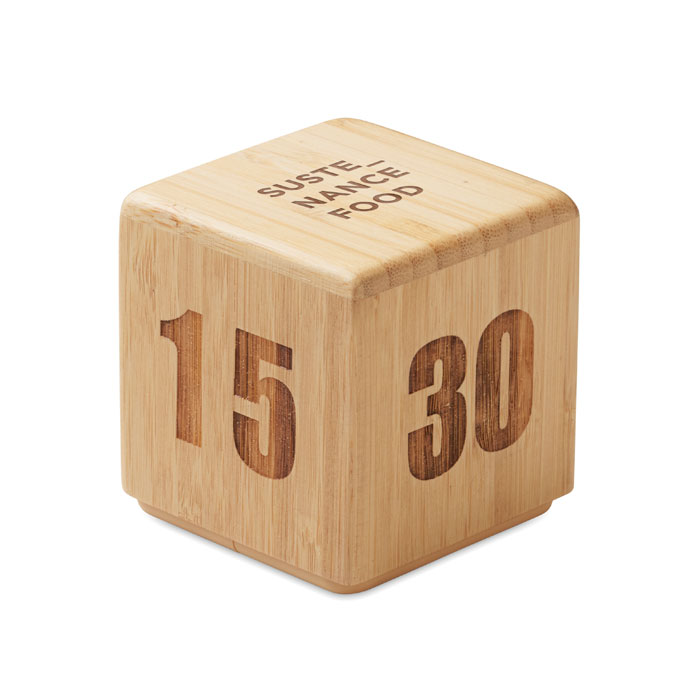 CURT - Zeitwürfel Bambus