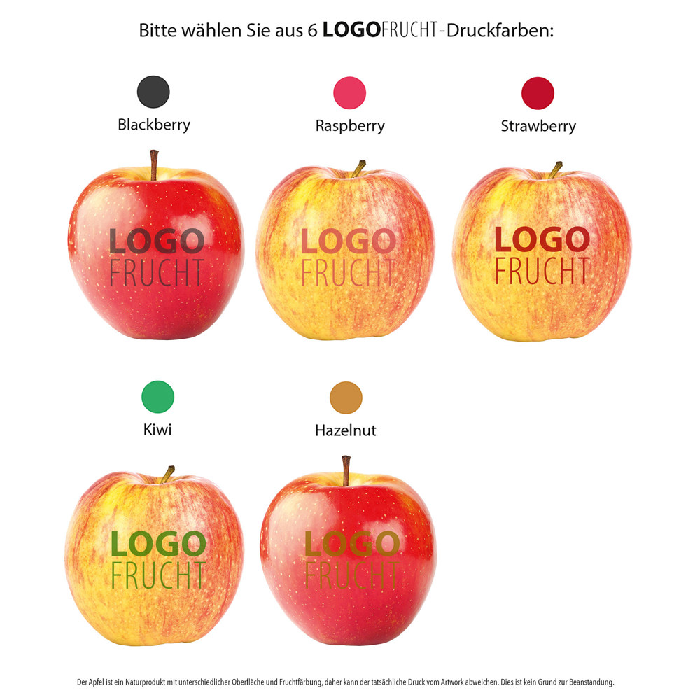 Apfel rot "Happy Women`s Day"