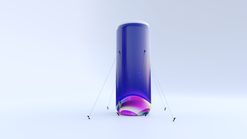 Aufblasbare Werbesaeule