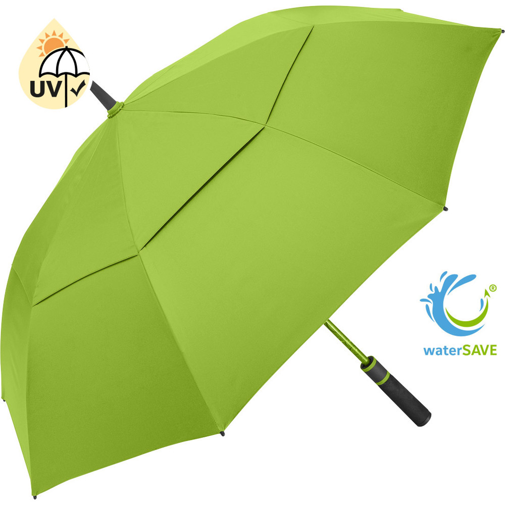 2385 AC-Golf-/Gästeschirm FARE® Doubleface XL Vent - limette/schwarz wS