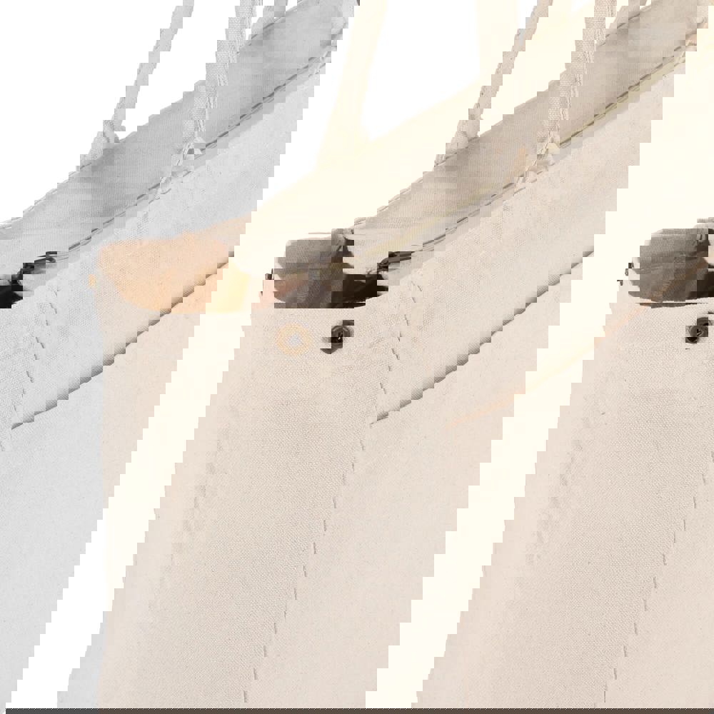 Baumwoll-Tragetasche mit Reißverschluss OEKO-TEX® 39 x 24 x 34cm 320g/m²