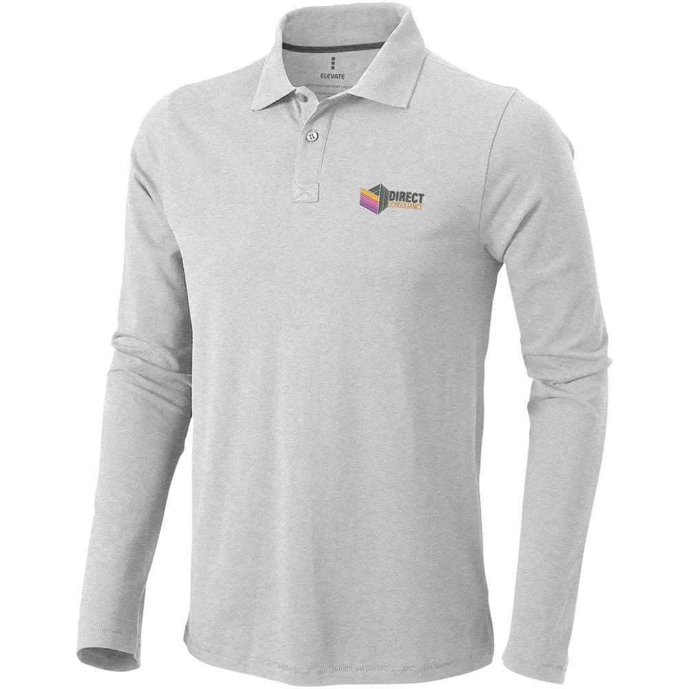 Calgary 180 g/m² Langarm Poloshirt für Herren