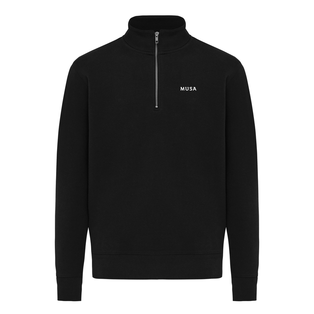 IQONIQ Elgon Quarter-Zip-Sweater aus rec. Baumwolle