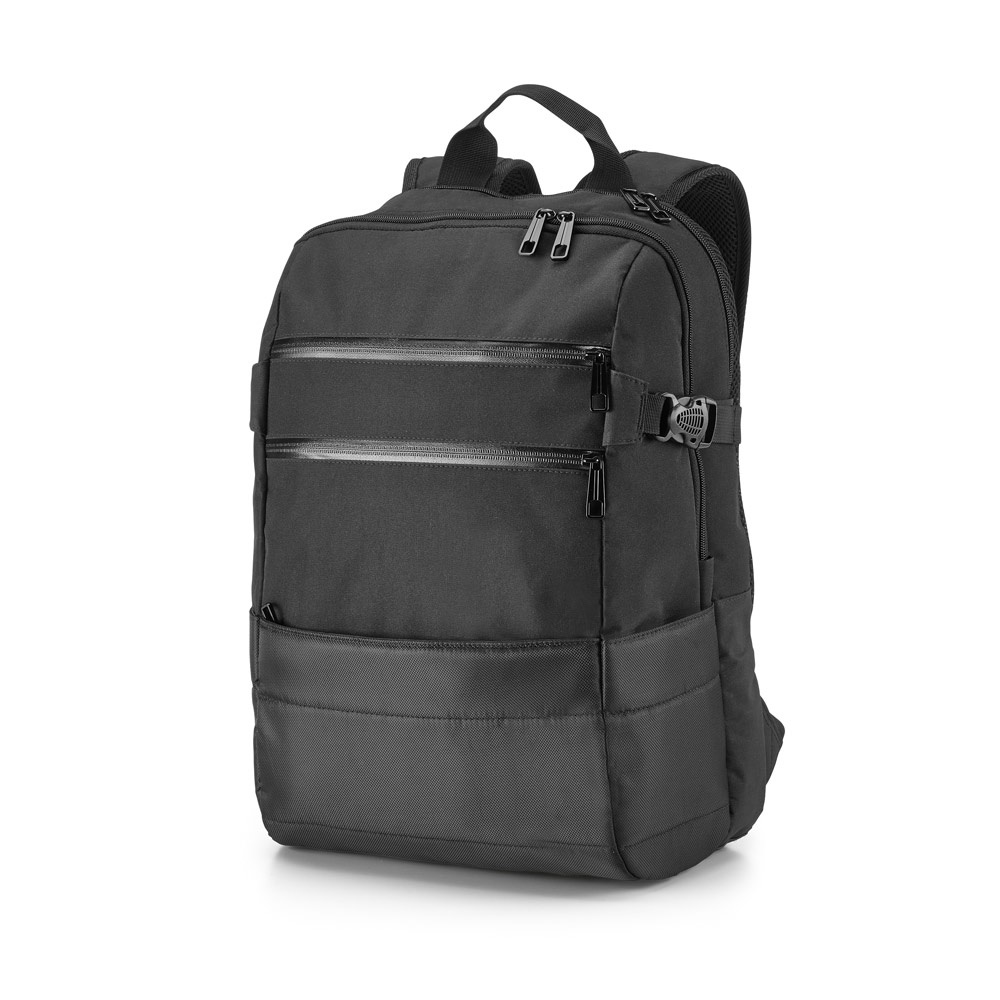 ZIPPERS BPACK. Laptop-Rucksack 15.6'' aus 300D Polyester und 840D Jacquard