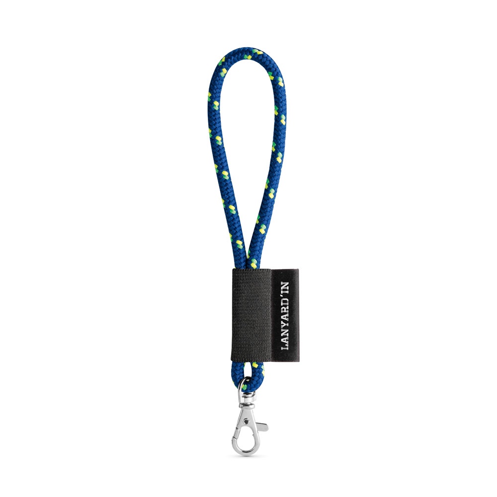 75092. Lanyard NAUTIC Short (Ø 7 mm) Set mit 9 mm Schnappkarabiner - 303 - Blau