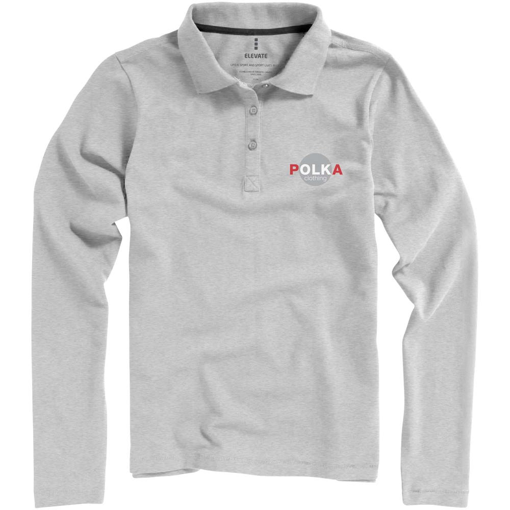 Calgary 180 g/m² Langarm Poloshirt für Damen