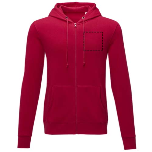 Charon 240 g/m² Herren Kapuzenpullover mit Reißverschluss