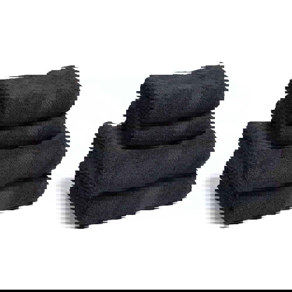 Lord Nelson Fairtrade Handtuch 70x130cm 3er Set - schwarz