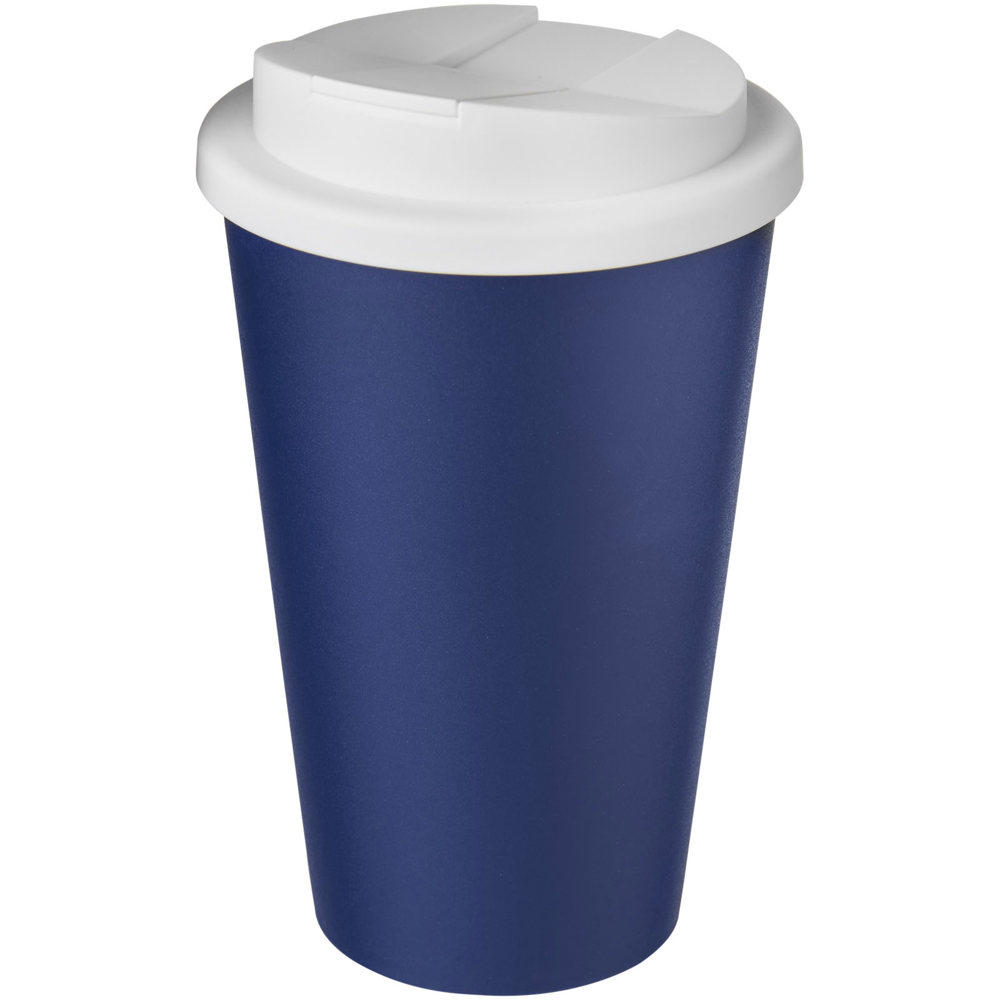 Americano® 350 ml Isolierbecher mit auslaufsicherem Schraubverschluss - blau, weiss