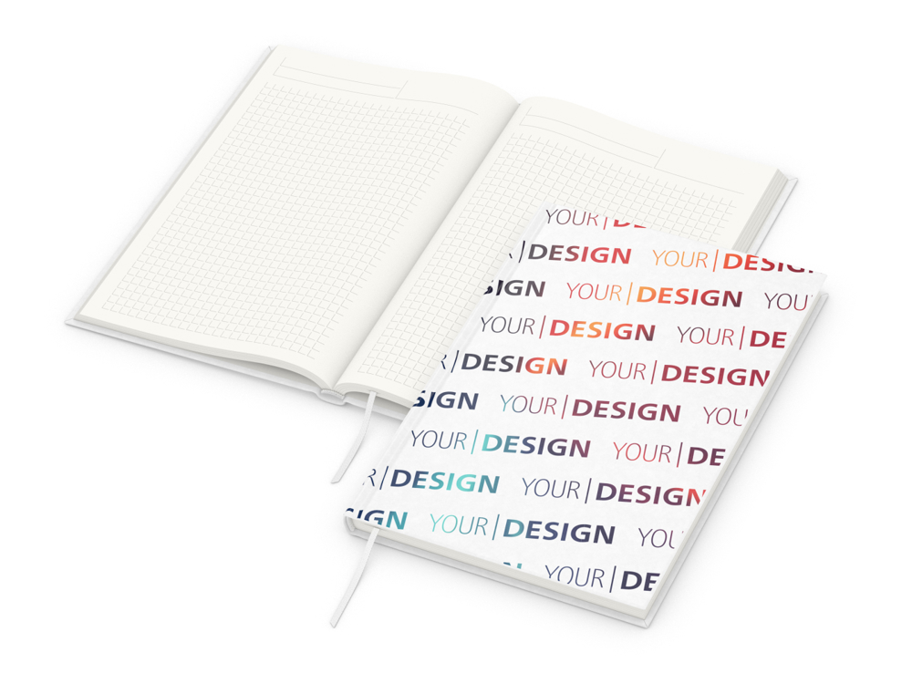 Notizbuch Note-Book RECYCLING, A5, Winkelkaro, Naturpapier